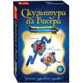 Скульптура из бисера Цветок и Бабочка