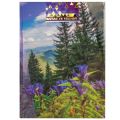 Книга А4 96л Nature of Ukraine клетка  лес 