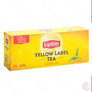 Чай  ЛИПТОН 25пак черн. Yellow Label