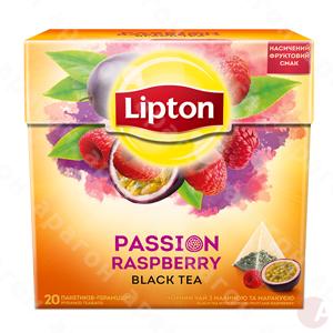 Чай  ЛИПТОН 20  пакет. пирамидка Passion Raspberry 