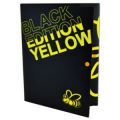 //АРХИВ//Папка на кнопке А4 Leo Black Edition L5605 